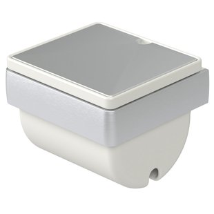 Haceka Toiletrolhouder Aline - Keramiek/aluminium - Grijs