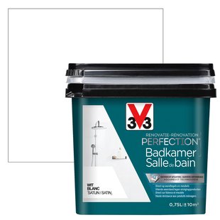 V33 Renovatie Perfection Badkamer Wit Zijdeglans 0,75l