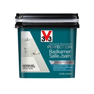 V33 Badkamerverf Renovatie Perfection Katoensluier Zijdeglans 750ml