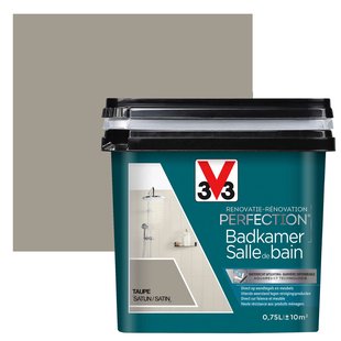 V33 Badkamerverf Renovatie Perfection Zijdeglans Taupe 750ml