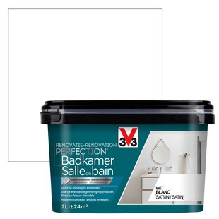 V33 Badkamerverf Renovatie Perfection Zijdeglans Wit 2l
