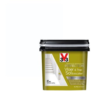 V33 Vloer- En Trapverf Renovatie Perfection Wit Zijdeglans 750ml