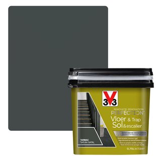V33 Vloer- En Trapverf Renovatie Perfection Tarmac Zijdeglans 750ml
