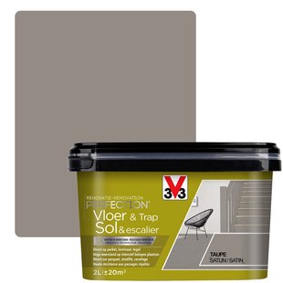V33 Verf Vloer En Trap Renovatie Perfection Taupe Satijn 2l