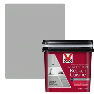 V33 Keukenverf Renovatie Perfectiongrijs Loft Zijdeglans 750ml