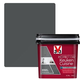 V33 Keukenverf Renovatie Perfection Antraciet Zijdeglans 750ml