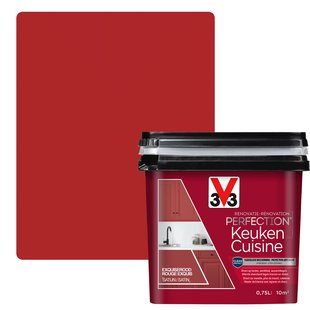 V33 Keukenverf Renovatie Perfection Exquiserood Zijdeglans 750ml