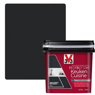 V33 Keukenverf Renovatie Perfection Smoky Zwart Mat 750ml