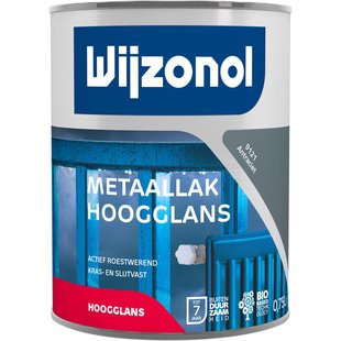 Wijzonol Metaallak Hoogglans 9121 Antraciet 750ml