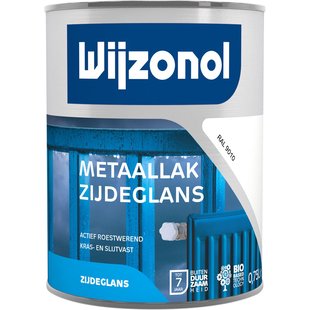 Wijzonol Metaallak Zijdeglans Ral9010 750ml