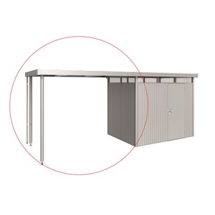 Biohort Afdak Highline H2 Zilver Metallic 282x195x222cm