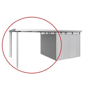 Biohort Afdak Highline H4 Zilver Metallic 282x275x222cm