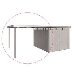 Biohort Afdak Highline H5 Zilver Metallic 282x315x222cm