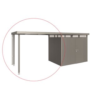 Biohort Afdak Highline H2 Kwartsgrijs Metallic 282x195x222cm