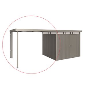 Biohort Afdak Highline H3 Kwartsgrijs Metallic 282x235x222cm