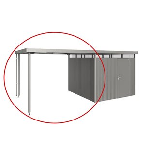 Biohort Afdak Highline H4 Kwartsgrijs Metallic 282x275x222cm