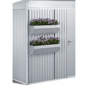 Biohort Bloembak Met Bevestigingsmateriaal Floraboard Zilver Metallic 82x25x188cm 2st