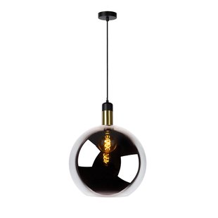 Lucide Hanglamp Julius - Zwart - Messing - 40cm - E27
