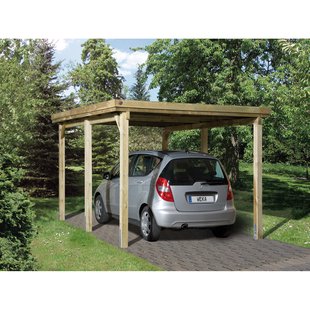 Weka Carport 617 Gr.1 Onbehandeld + Dak 294x398cm