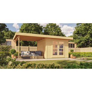 Weka Tuinhuis Met Overkapping 126+ Type B Gr2 300x645cm