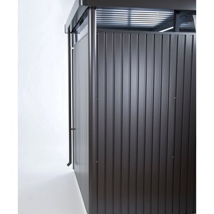 Biohort Regenpijpset Highline - Verzinkt Staal - Donkergrijs Metallic - Lengte 204cm - 2 Stuks