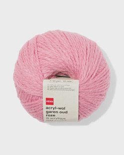 HEMA Acryl-wol garen 100g 165m oudroze
