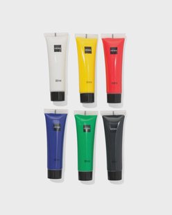 HEMA Basiskleuren acrylverf 20ml - 6 stuks