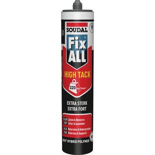 Soudal Lijmkit Fix All High Tack Zwart 290ml
