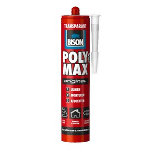Bison Montagelijm Poly Max Original Transparant 300g