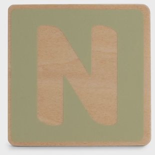 Prénatal houten namentrein letter N
