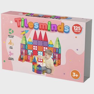 Tilesminds Magnetic Tiles 125 Stuks - Magnetische Tegels
