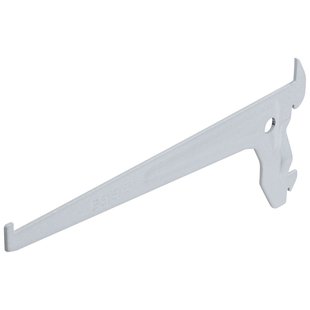 Duraline F-drager Enkel Mat Zilver 20cm