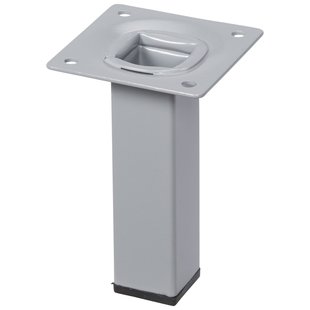 Duraline Meubelpoot Vierkant Staal 2,5x2,5x10cm Grijs