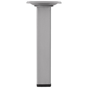 Duraline Meubelpoot Vierkant Staal 2,5x2,5x15cm Grijs