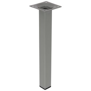 Duraline Meubelpoot Vierkant Staal 2,5x2,5x25cm Grijs