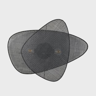wandlamp Screen, 77 cm hoog, zwart, rotan MARKET SET - Woonkamer - Designer - Hout