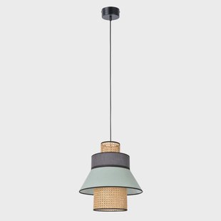 Singapour XML hanglamp amandel/antraciet MARKET SET - Woonkamer - Designer - Stof - 1 lamp