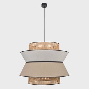 Singapour XXL hanglamp nude MARKET SET - Woonkamer - Designer - Stof - 1 lamp