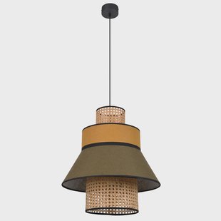Singapour ML hanglamp kaki/curry MARKET SET - Woonkamer - Designer - Stof - 1 lamp