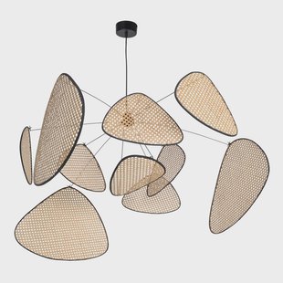 Screen XL hanglamp, 60 cm, naturel, rotan MARKET SET - Woonkamer - Designer - Hout - 1 lamp