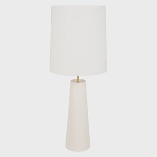 Cosiness tafellamp, keramische voet wit MARKET SET - Woonkamer - Designer - Keramiek - Met lampenkap