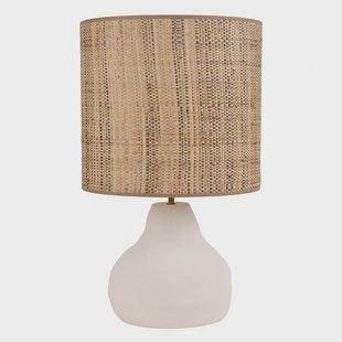 Portinatx M tafellamp hoogte 58 cm wit MARKET SET - Woonkamer - Designer - Keramiek - Met lampenkap