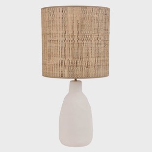 Portinatx L tafellamp Hoogte 77 cm wit MARKET SET - Woonkamer - Designer - Keramiek - Met lampenkap