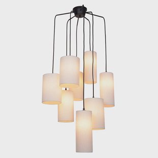 Cosiness hanglamp 8-lamps rond MARKET SET - Woonkamer - Designer - Stof - Meerdere lampen