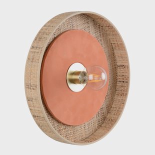 Portinatx wandlamp terracotta, Ø40cm MARKET SET - Woonkamer - Designer - Keramiek - Rond
