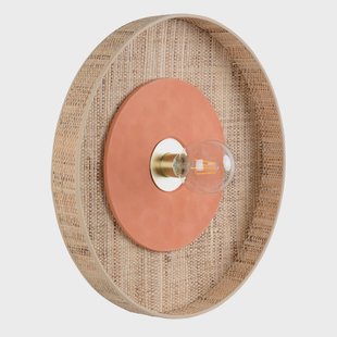 Portinatx wandlamp terracotta, Ø50cm MARKET SET - Woonkamer - Designer - Keramiek - Rond