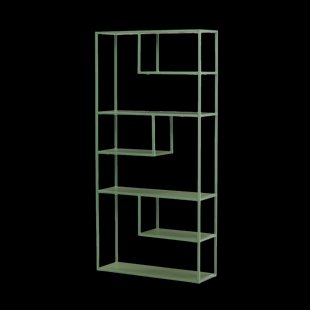 Jaxx metalen boekenkast groen - 164 x 80 cm