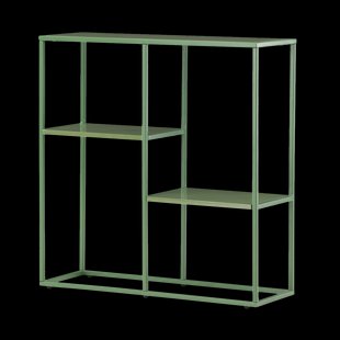 Jaxx metalen boekenkast groen - 80 x 80 cm