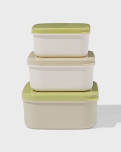 HEMA Snackboxen groen - 3 stuks (groen)