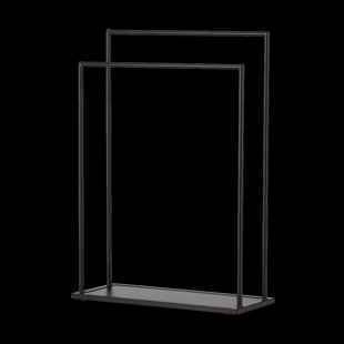 Eva zwart metalen kledingrek - 100 x 70 cm